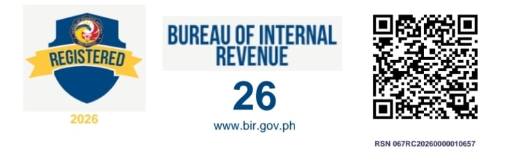 BIR Registered 2026, Bureau of Internal Revenue, RSN 067RC20260000010657
